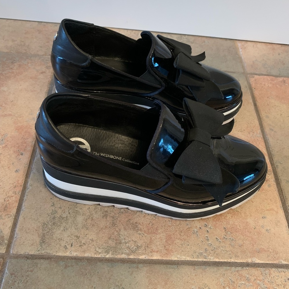 The Wishbone collection patten leather shoes from browns stores